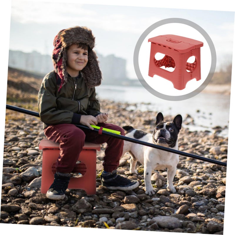 Foldable Plastic Fishing Stool Lightweight Compact for Outdoor Home Camping - Image 4