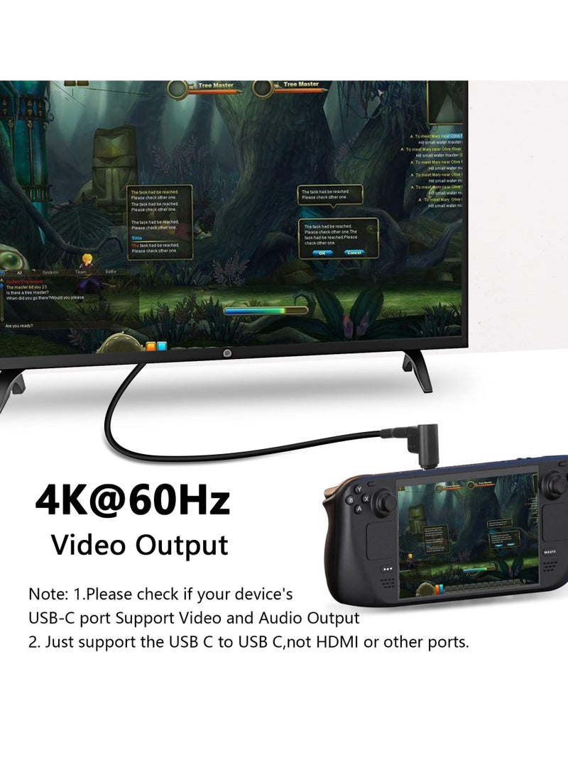 Captaintech SYOSI USB C Adapter, Type-C to 2 USB 3.1 USB C PD100W Charging Connector, 90 Degree USB C Male to Dual USB-C Female Adapter for Smartphone Laptop Tablet Steam Deck - Image 5