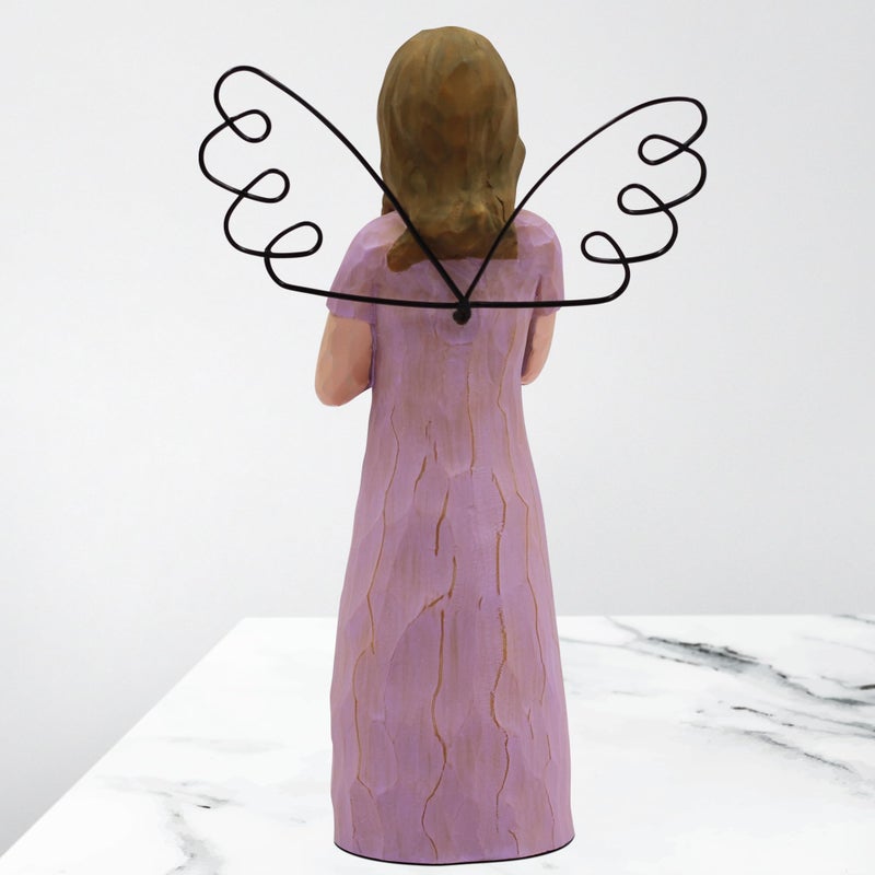 BORLESTA Sympathy Gifts for Loss of Loved One - Bereavement Gifts, Memorial Gifts, Remembrance Gifts, Angel Gifts for Women, Angel Figurines (Purple) - Image 5