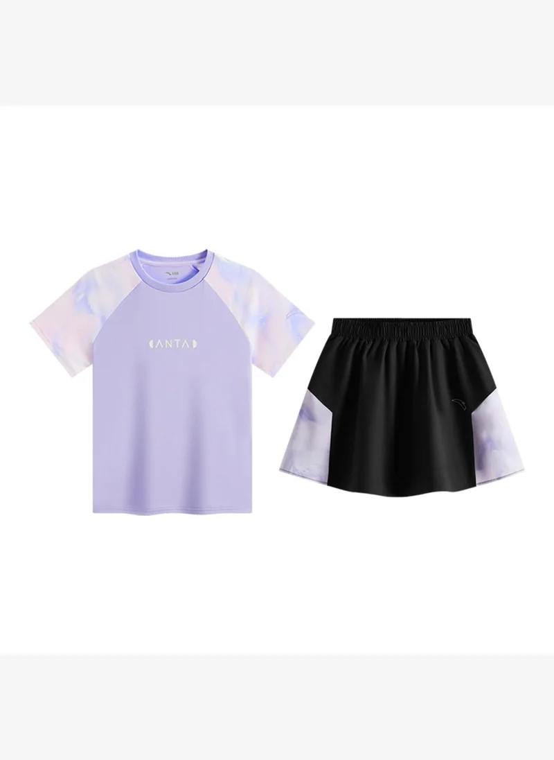 ANTA Knit-Woven Sportswear Set-Short