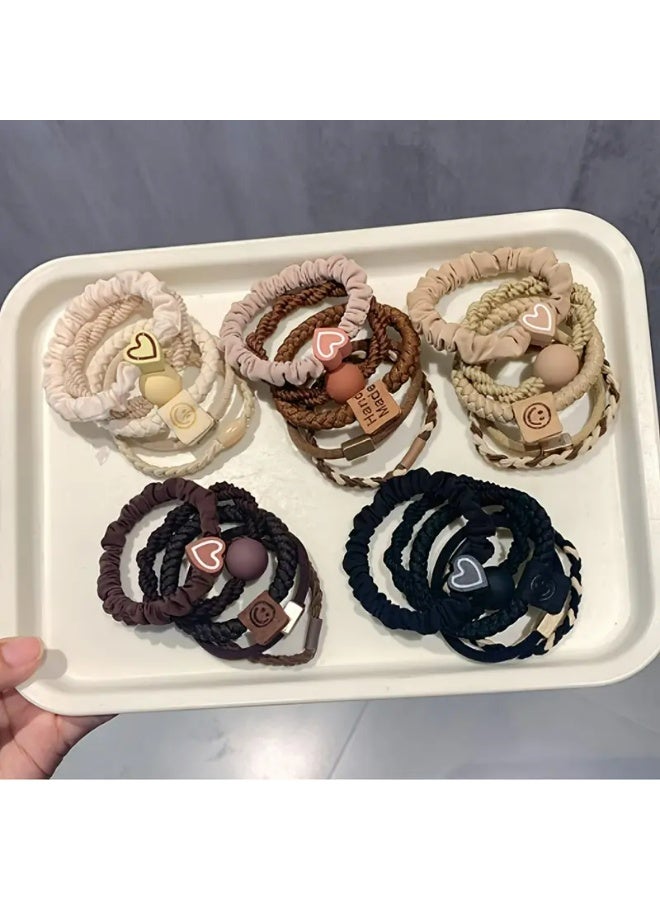 KHAJUL 25 PCS Bohemian Style Women's Hair Band, Cute Sweet Bracelet Style, No Harm Elastic Band, Suitable for Fine/Coarse Hair, Stylish Hair Accessory - Image 3