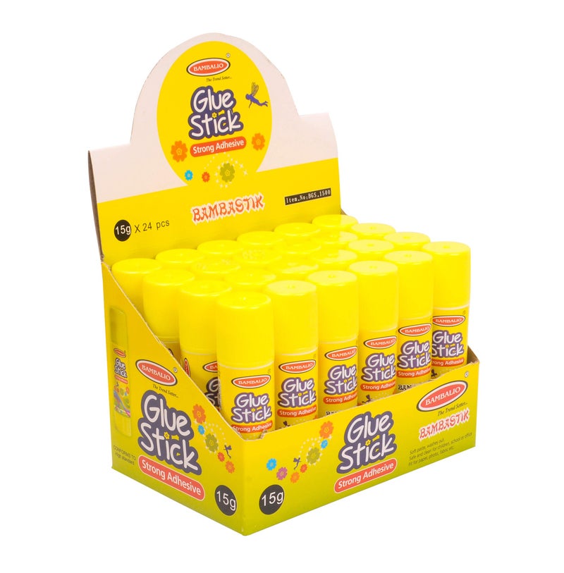 Bambalio 15 Gms Glue Stick Pack of 24 BGS-1500 - Image 4