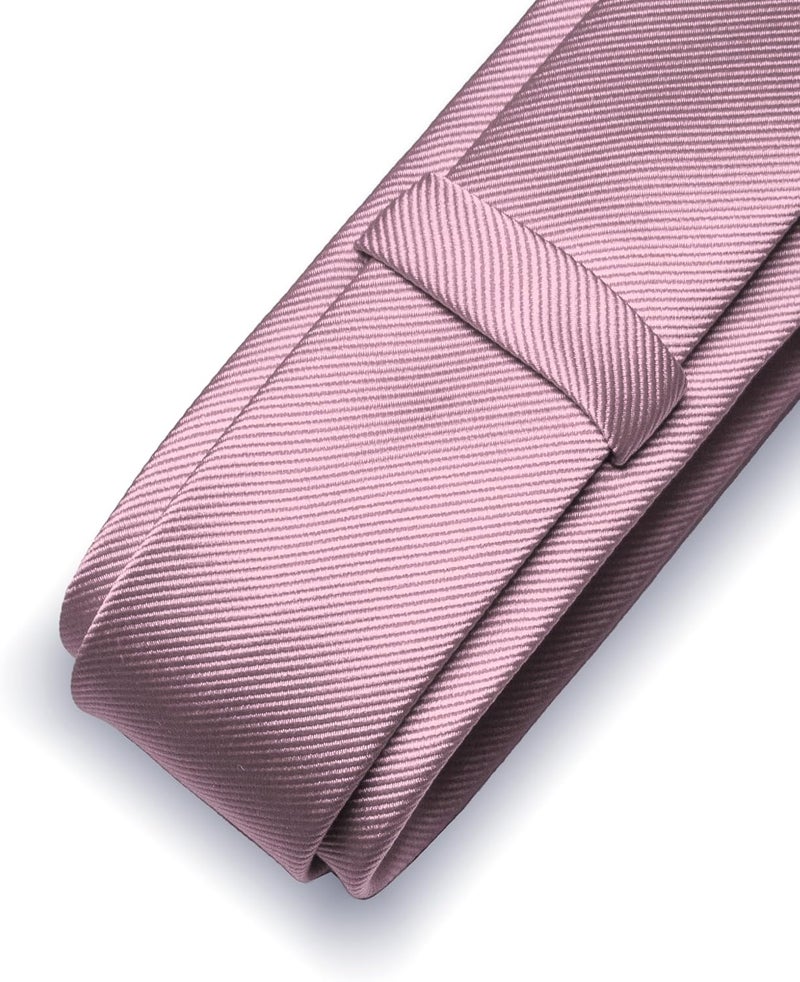 RBOCOTT 2.4" Solid Color Skinny Tie for Men Slim Necktie(6cm) - Image 3