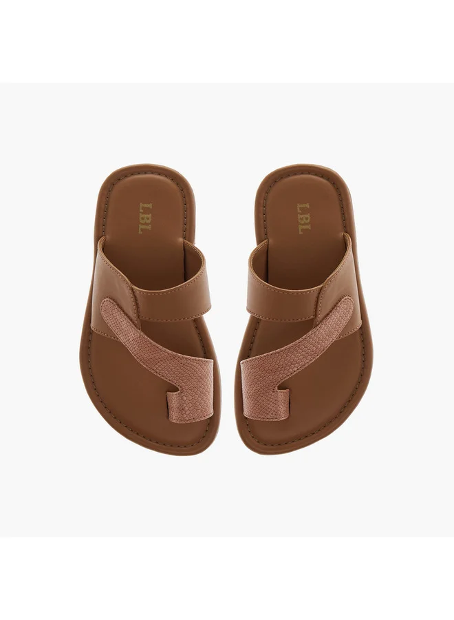 ال بي ال من شو اكسبرس Boys Strap Detail Slip-On Arabic Sandals