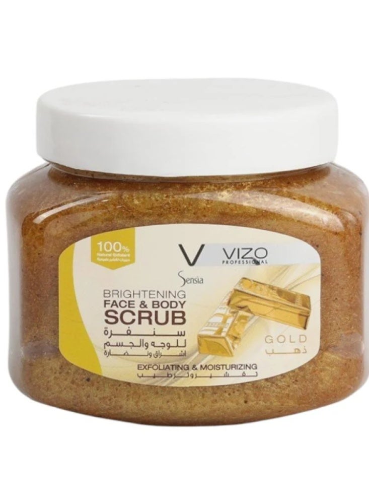 سنفره للوجه والجسم بالذهب من فيزو - 500 مل