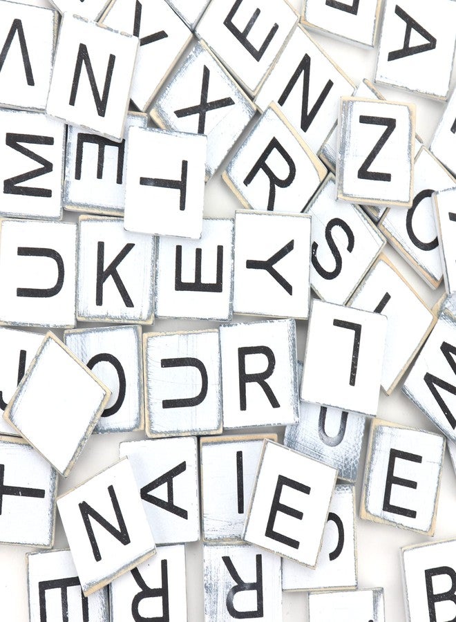 Stiles 100 Pieces Magnetic Letter Tiles - Wooden Magnetic Letters for Teaching or School Letter Board - Alphabet Fridge Magnets for Whiteboard or Magnet Announcement Board by Stiles, Rustic - Image 5