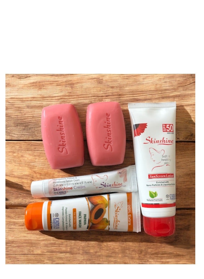 CADILA Skinshine Cream, Lotion, Soap For Spotless Face & Body Whitening - Image 2