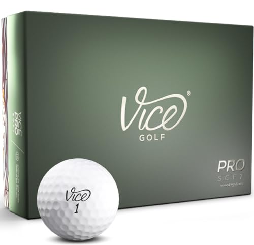 Vice Golf كرات جولف فايس برو الناعمة، بيضاء (12 كرة) - Image 5