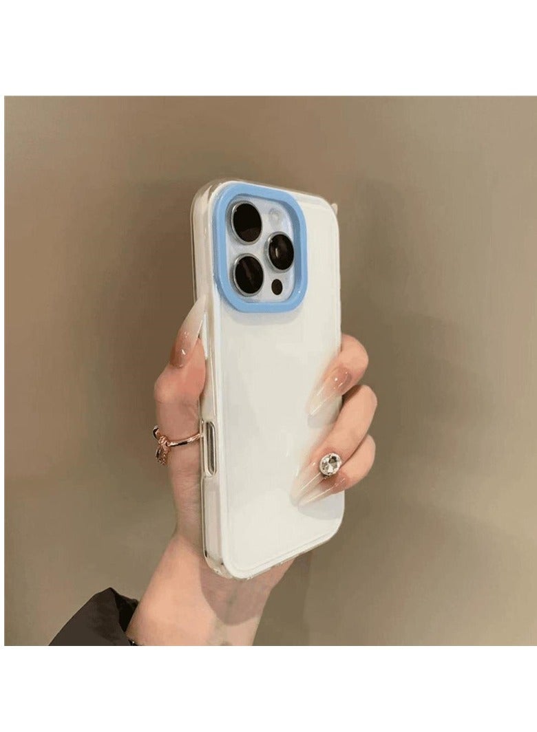 NIBEMINENT Dopamine Jelly Solid Color Protective TPU Case Cover For iPhone 16, Milky White