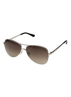 GUESS Full Rim Aviator Frame Sunglasses GF6079 32F - Lens Size: 58mm - Gold  - Image 1