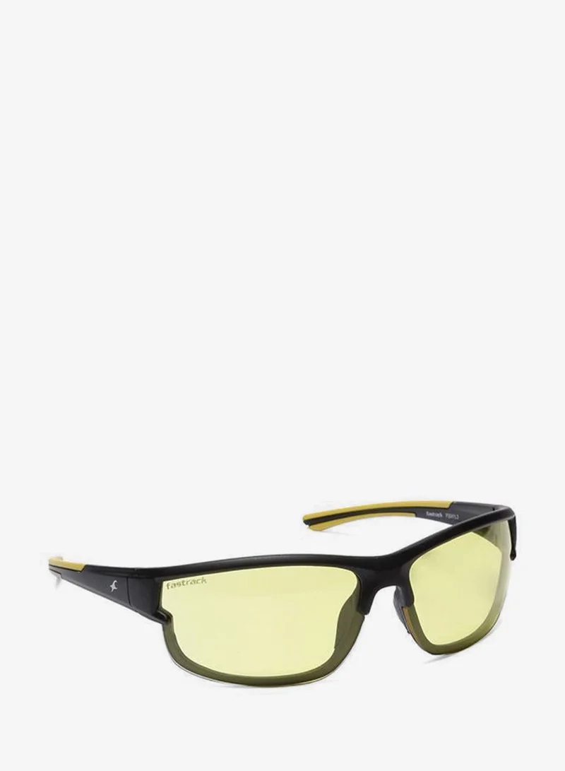 فاستراك UV Protection Sunglasses Black Frame Yellow Mirror Lens 68mm  - P384YL3V