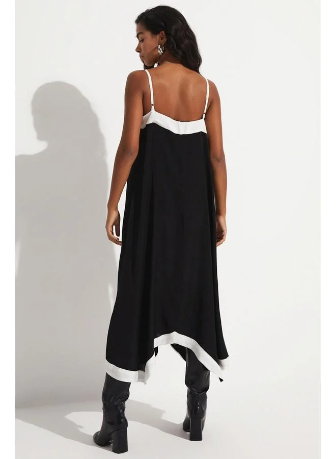JUNE Contrast Trim Dress