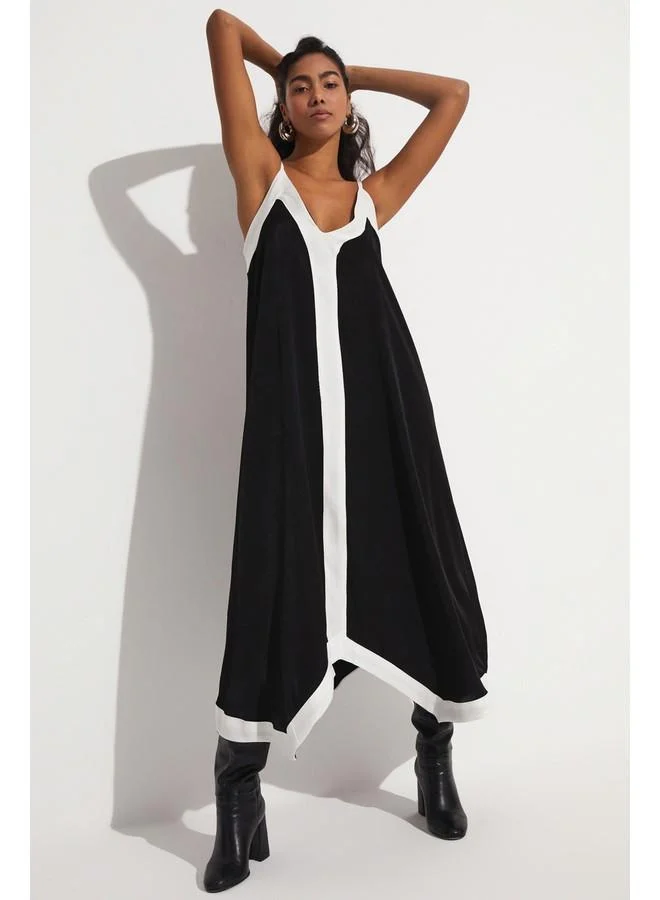 JUNE Contrast Trim Dress