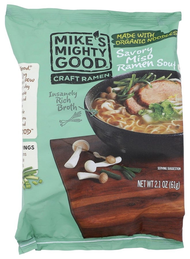 Mike's Mighty Good Mikes Mighty Good, Ramen Miso Savory Pillow Pack, 2.1 Ounce - Image 1