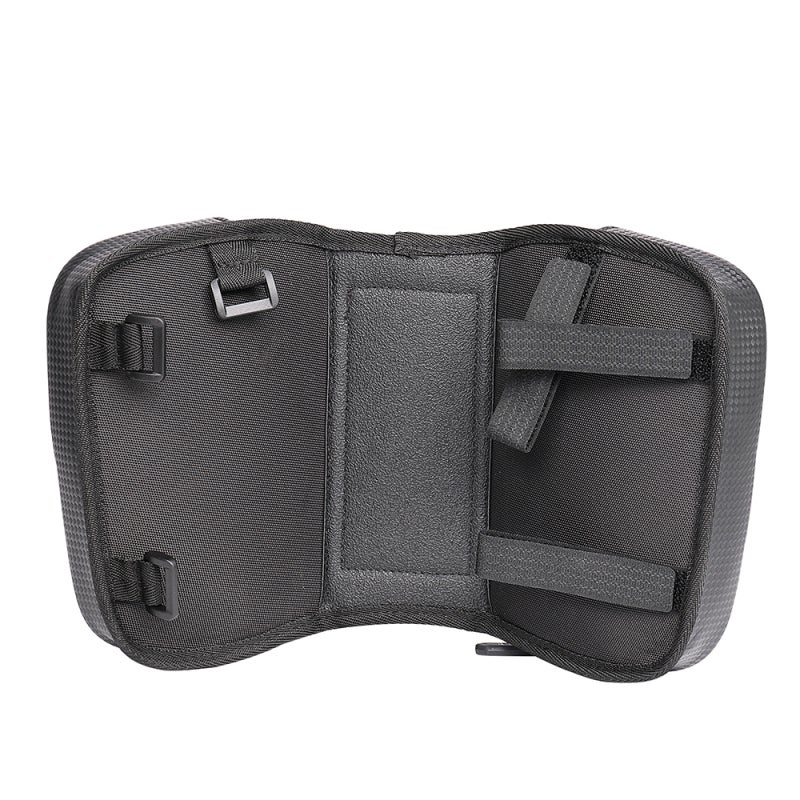 wheel up Bike Phone Bag: 6.5In Compatible Black PU Material, Wear-Resistant Water-Resistant, Transparent Sensitive Touchscreen - Dual Zippers Large Storage, Reflective Strip for Night Safety, Adjustable Fasten - Image 3