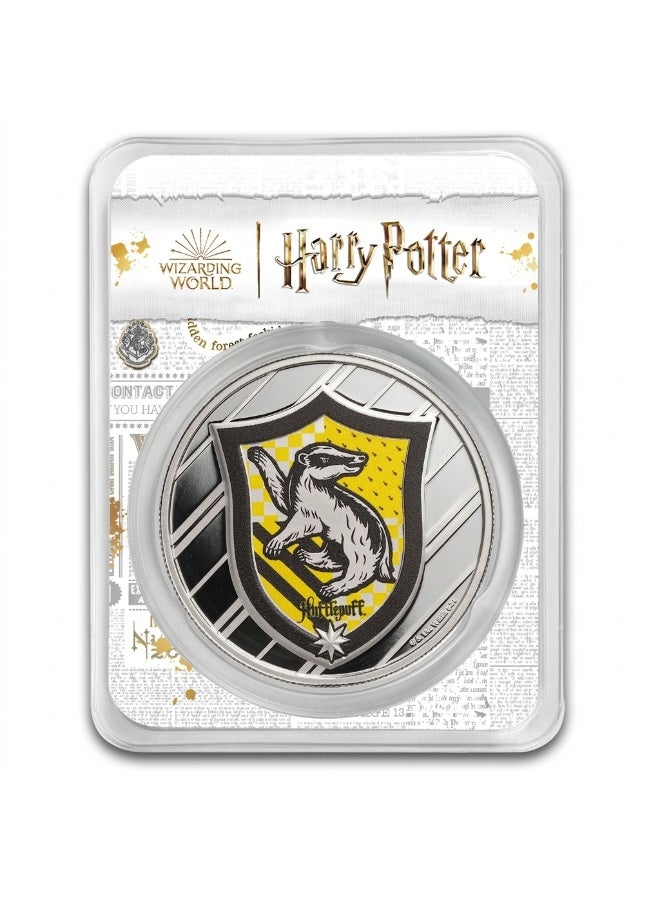 PAMP 1oz Silver Harry Potter Hufflepuff Proof-Like Round - Image 1