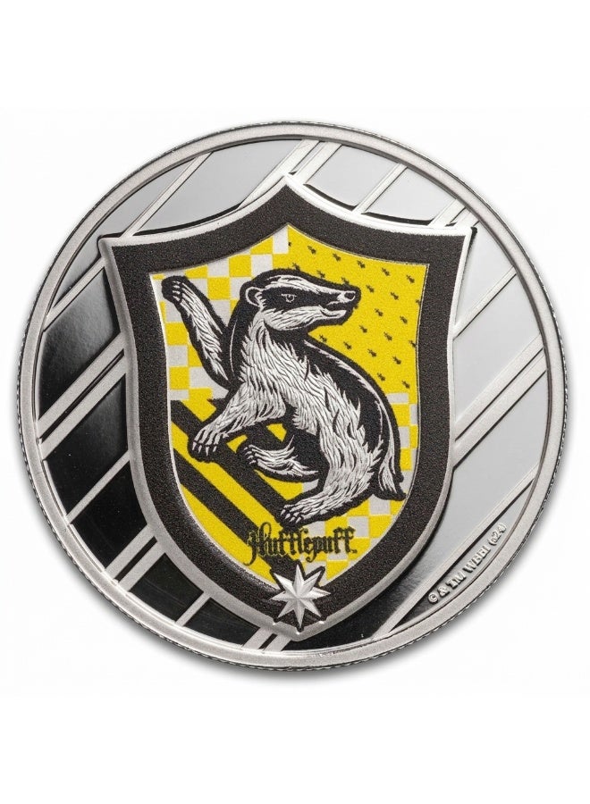 PAMP 1oz Silver Harry Potter Hufflepuff Proof-Like Round - Image 2