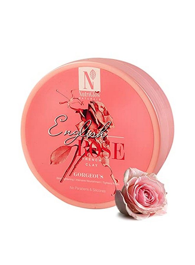 NUTRIGLOW Natural'S English Rose French Clay ; Skin Tightening ; Intensive Nourishment ; Tightens Pores ; No Parabens & Silicones ; 200 Gm - Image 2
