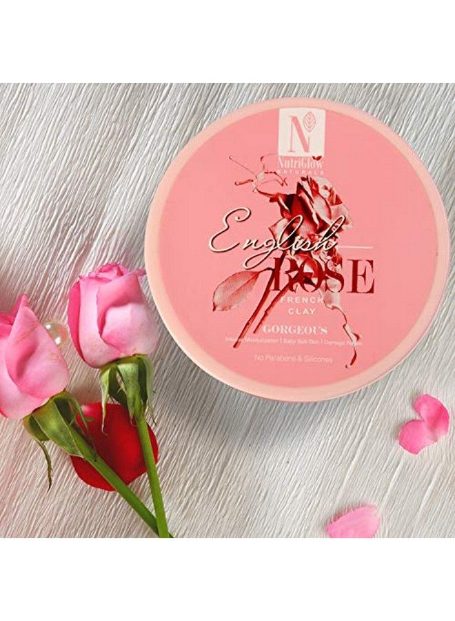 NUTRIGLOW Natural'S English Rose French Clay ; Skin Tightening ; Intensive Nourishment ; Tightens Pores ; No Parabens & Silicones ; 200 Gm - Image 4
