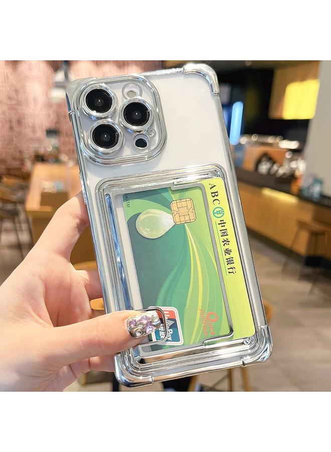 اس-توب جراب لهاتف iPhone 11 Pro مزود بفتحة بطاقة مطلية بالكهرباء من مادة TPU - Image 4