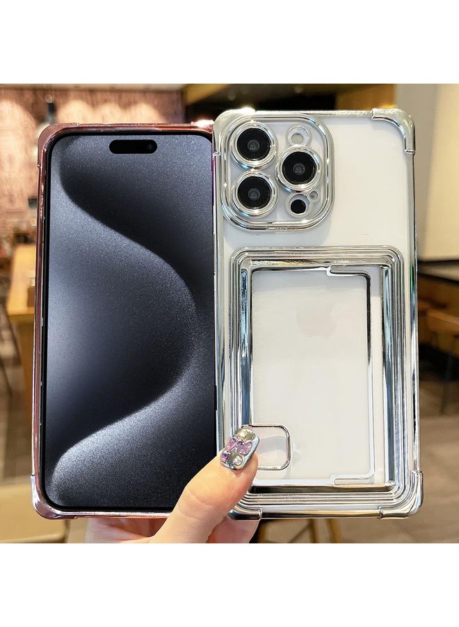 اس-توب جراب لهاتف iPhone 11 Pro مزود بفتحة بطاقة مطلية بالكهرباء من مادة TPU - Image 3