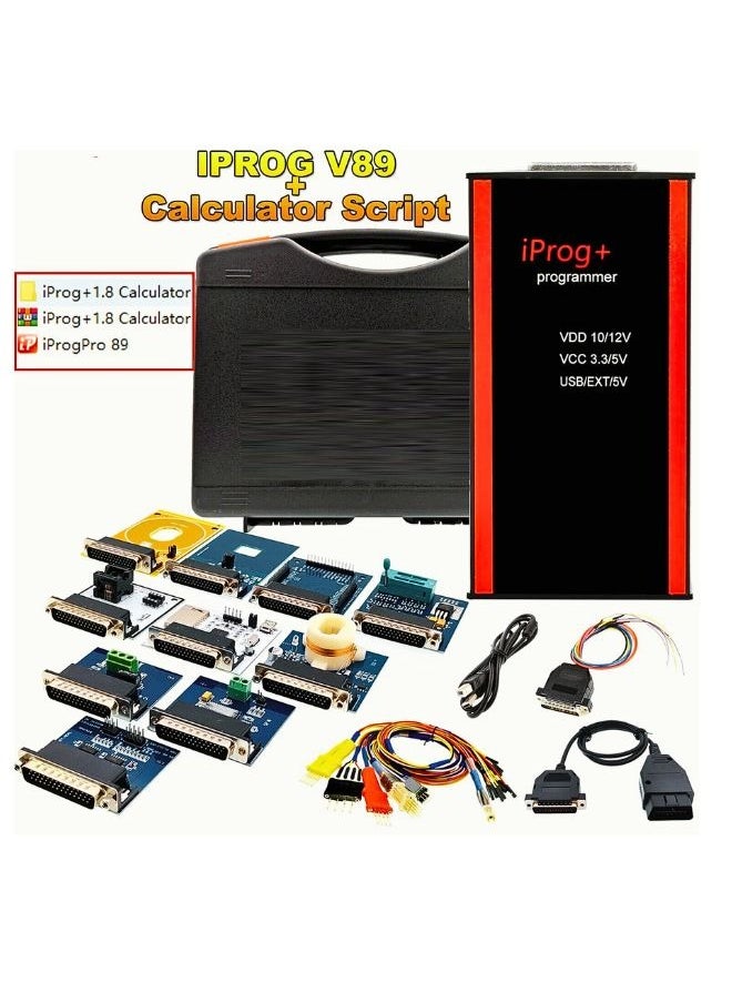 ماركة غير محددة - أربعة أدوات برمجة كمبيوتر Iprog Plus V89 الإصدار الكامل للوسادة الهوائية، Eka، Chu، Microchip، Eprom، Radio، جميع المفاتيح المفقودة ودعم التثبيت والتدريب - Image 1