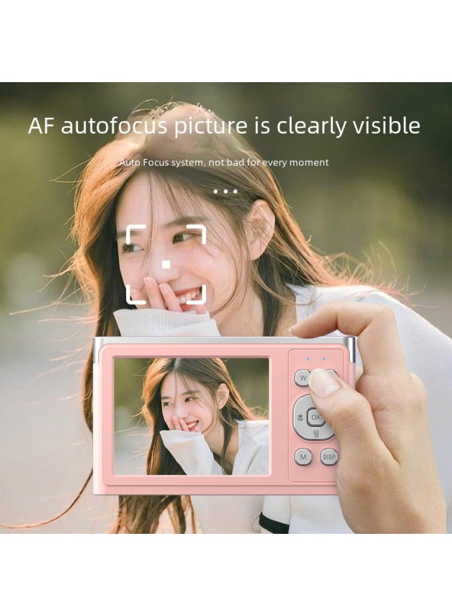 Generic 5000mp High-definition Ccd Mirrorless Camera 4k Video Recording Vintage Vlog Student Selfie Video Camera-Body Color:K20 White  - Image 4