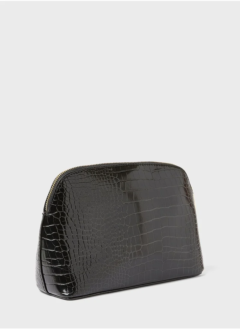 Ted Baker Croc Detail Debossed Makeup Bag