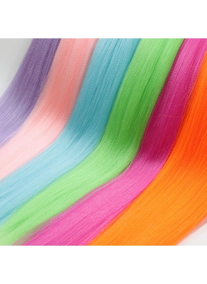 Ms Aloe - Colorful Braiding Hair Pre Stretched Box Braids Hair Colored Kanekalon Braiding Hair 26Inch Pre Stretched Braiding Hair Multi Color Braiding Hair Pre Stretched - Image 1