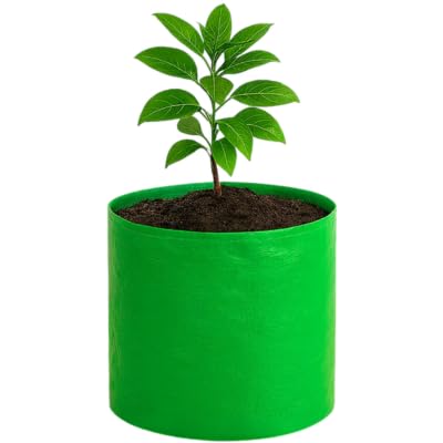 GroWonder Plant Bags for Home Garden, 18x18 inches, 230 GSM Strong, Terrace Gardening Vegetable Planting Pots, Woven Fabric Leafy Fruits Growing Containers, Pack of 1 - Image 4