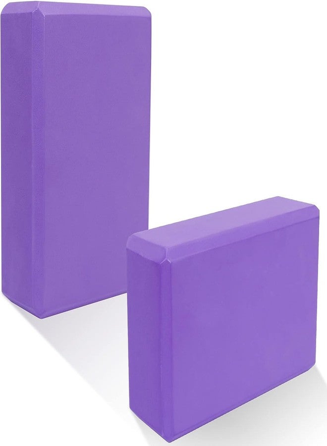 LionDeck High Density Foam Yoga Block Brick Set of 2 | Improve Balance, Strength & Flexibility | Lightweight & Durable Yoga Bricks for Home Gym, Pilates, Meditation & Exercise (Multi-Colour) - Image 1