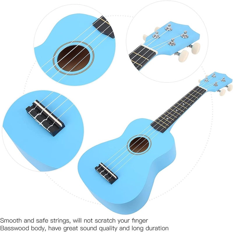 Soprano Ukulele Mahogany 21 Inch Starter Kit for Beginners - Image 2