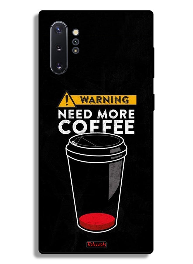 Tolwak Samsung Galaxy Note 10 Plus Protective Case Cover Need More Coffee - Image 2