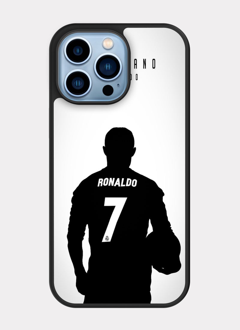 بكسلات كفر ايفون 13 برو ماكس كرستيانو رونالدو ابيض - Image 1