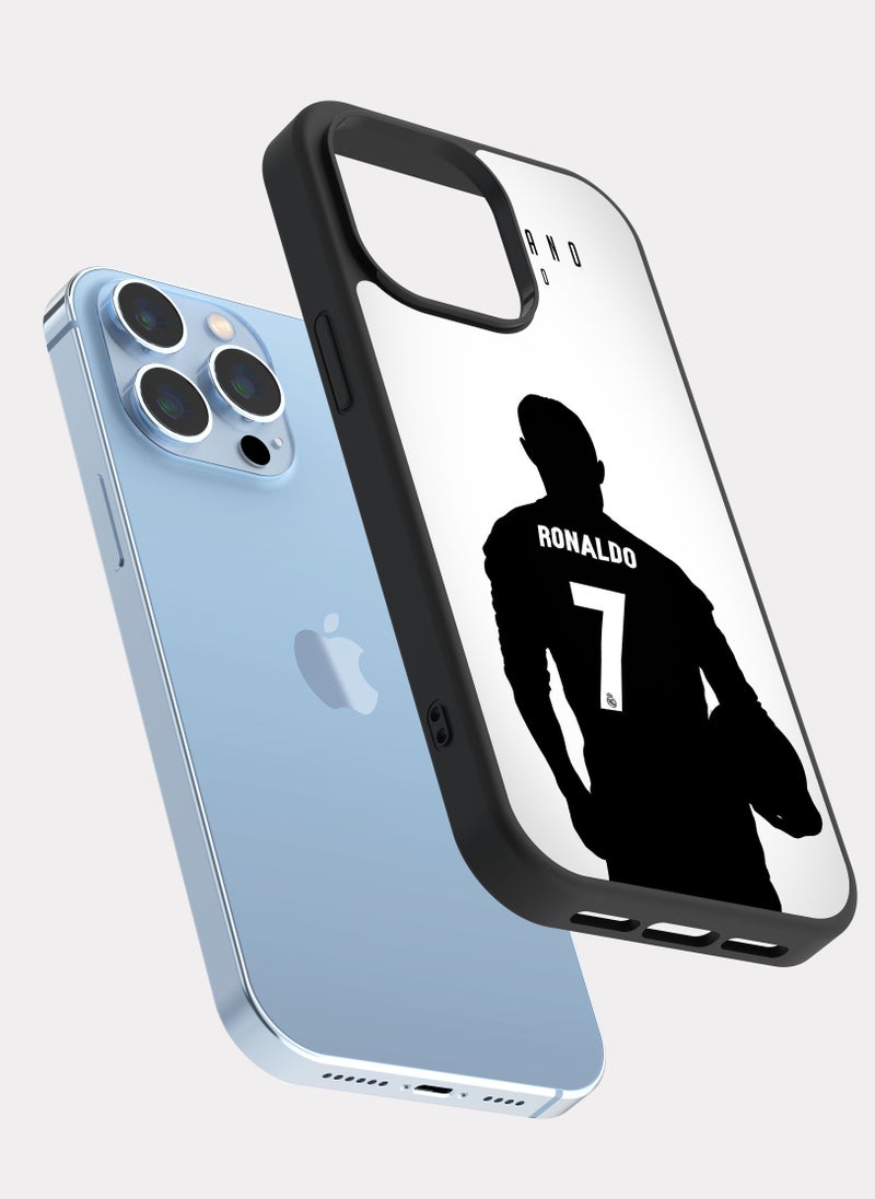 بكسلات كفر ايفون 13 برو ماكس كرستيانو رونالدو ابيض - Image 2