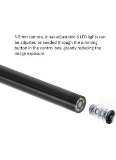 Maizic Smarthome Maizic Smarthome 55mm Endoscope Camera Wired Endoscopic 720p IP67 Waterproof 6 LED borescope Camera 2M Cable Control Button to Capture ImageVideo 640 480 Resolutions  - Image 2