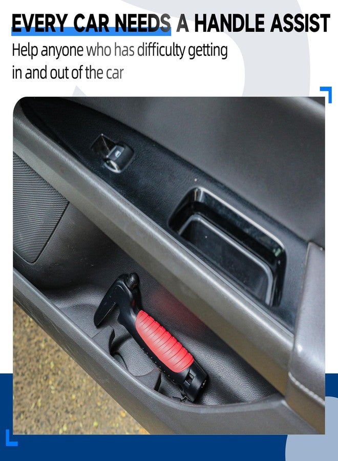 JFMkaer 4 in 1 Car Door Handle Assist for Elderly 2PCS - Multifunction Car Transfer Aid - Help Elderly Get Out of Car, Auto Cane Portable Vehicle Support Handle for Seniors, Handicapped, Max 450 Pounds - Image 5