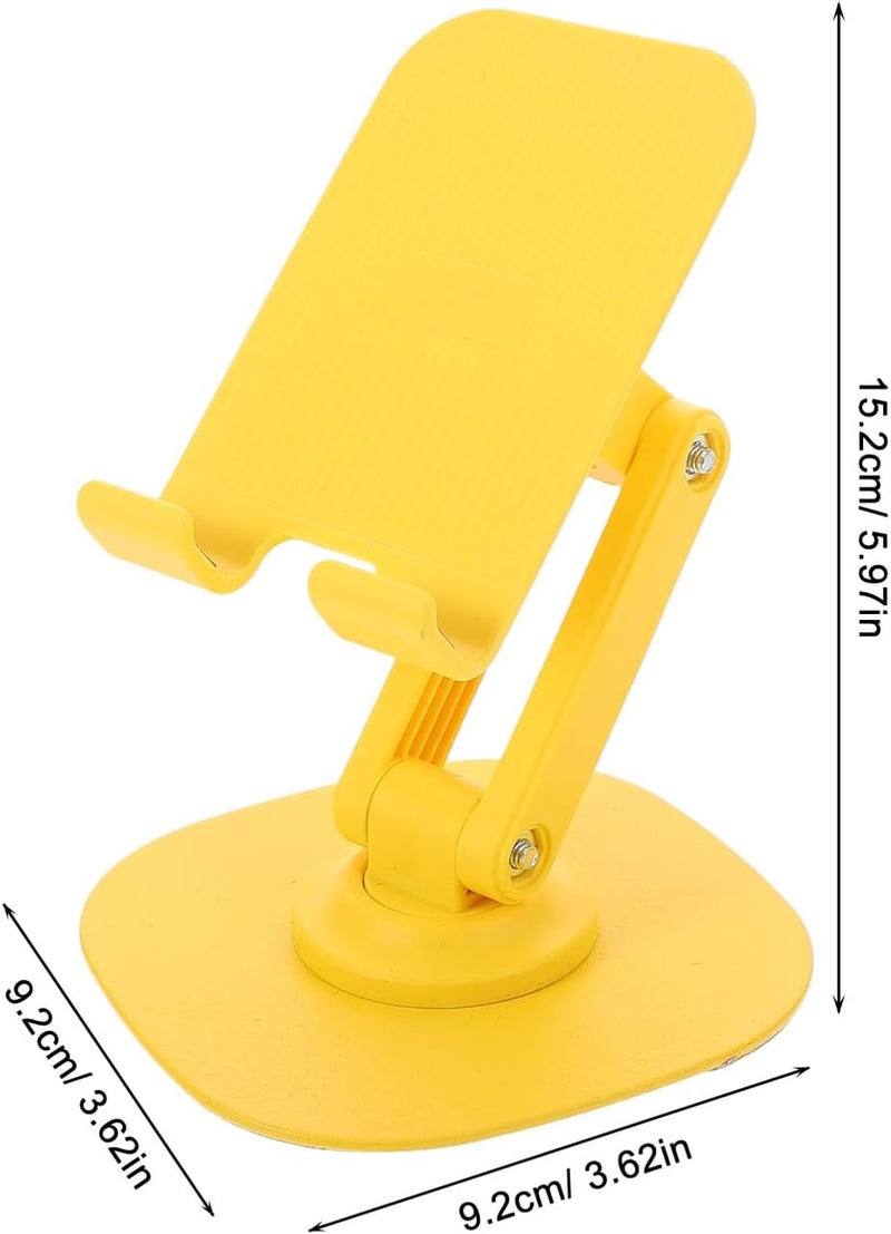 Levemolo Adjustable 360 Degree Rotating Tablet and Phone Stand Metal Desktop Holder Portable Foldable Multi-Angle Support for Office and Home Use - Image 2
