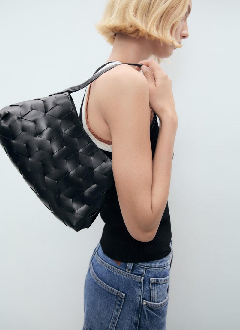 MANGO Knitted Top With Contrast Details  - Image 3