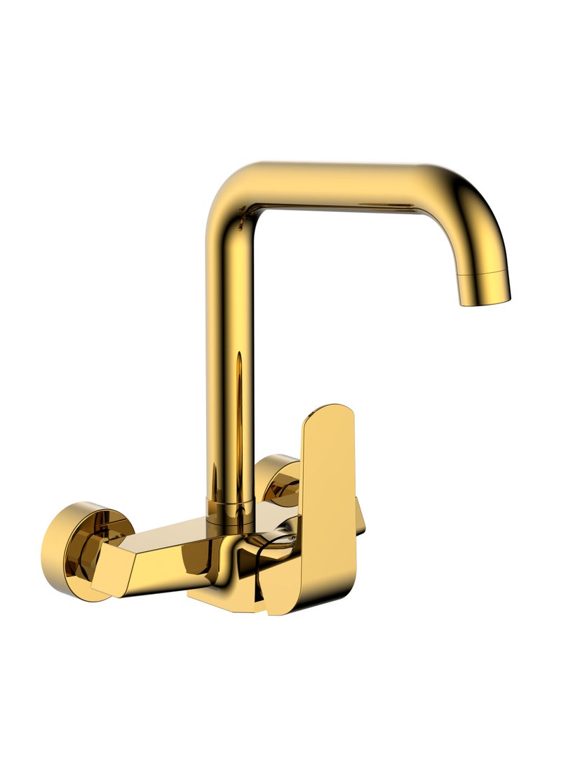 Elite Single Lever Sink Mounted Mixer Faucet Gold - 7003G