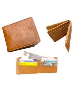 Generic Light Brown Leather Wallet Modern Design Luxury Texture  - Image 1
