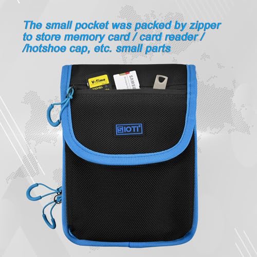 SIOTI Camera ND Filter Case, Filter Holder Pouch, Holding One Filter Holder and 6 Pieces ND Square Filter, Compatible for 100mm *100mm*2mm or 100mm *150mm*2mm Square Lens ND Filters - Image 3