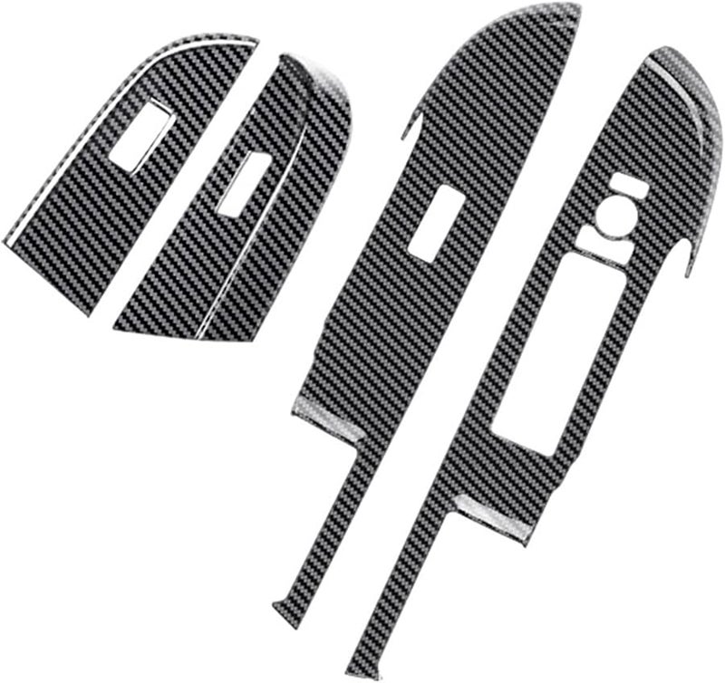 تويوتا رايز 2021 2022 لوحة تغطية مفتاح النافذة الكهربائية من ألياف الكربون - Image 1