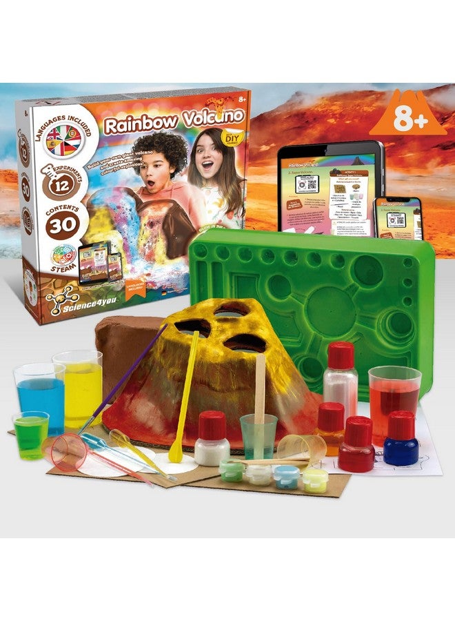 Science4you Rainbow Volcano Toy for Kids - Volcano Kit for Kids, Rainbow Lab + 12 Science Experiments for Kids, Stem Science Toys, Games, Science Gifts for 8+ Year Old Boys and Girls - Image 4