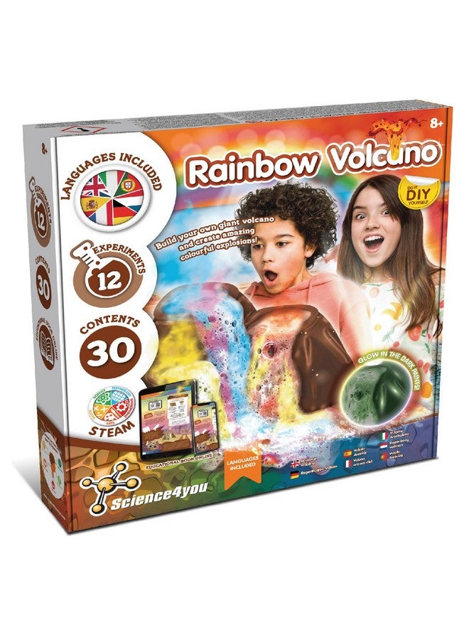 Science4you Rainbow Volcano Toy for Kids - Volcano Kit for Kids, Rainbow Lab + 12 Science Experiments for Kids, Stem Science Toys, Games, Science Gifts for 8+ Year Old Boys and Girls - Image 1