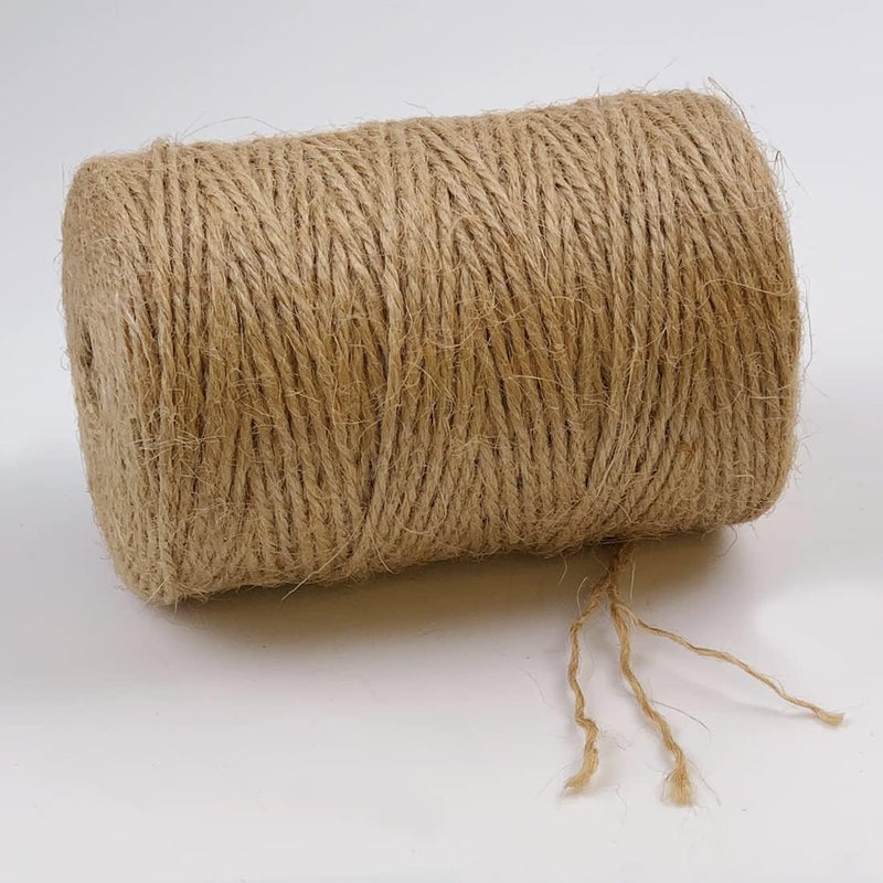 PH PERKHOMY PerkHomy Natural Jute Twine 600 Feet Long Twine String for Crafts Gift Wrapping Packing Gardening Wedding Decor (Brown 2mm * 600feet) - Image 3