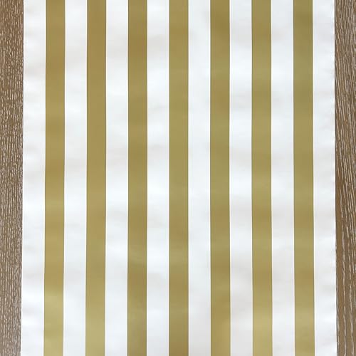 Hester & Cook Striped Table Runner - Gold Paper Table Runner for Patries or Weddings - American Made - Image 1