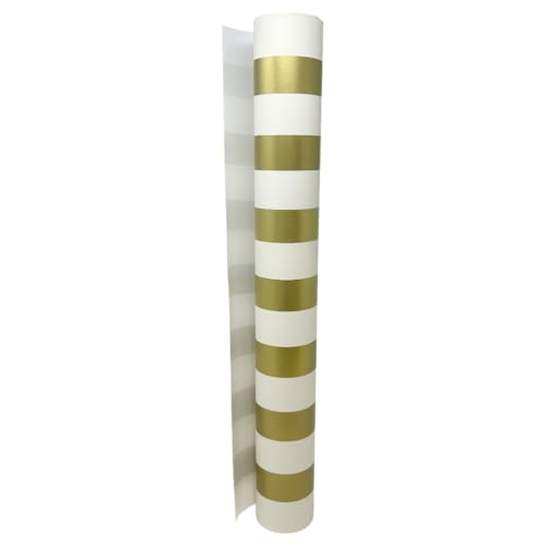 Hester & Cook Striped Table Runner - Gold Paper Table Runner for Patries or Weddings - American Made - Image 2