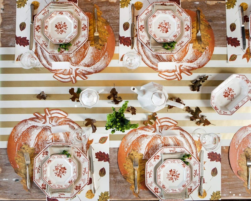 Hester & Cook Striped Table Runner - Gold Paper Table Runner for Patries or Weddings - American Made - Image 3