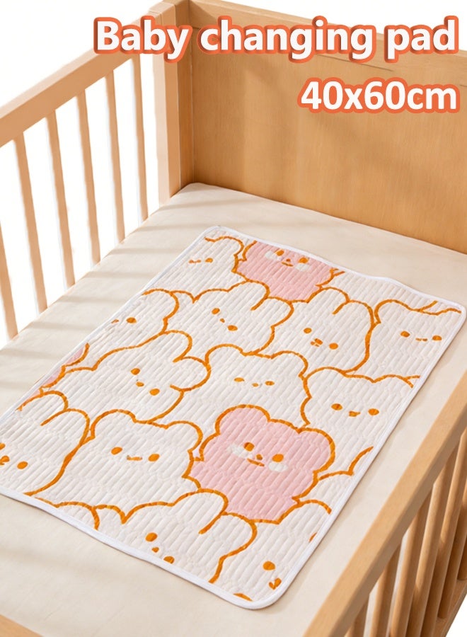 Aissiora 40x60cm Baby Waterproof Bed Pad Baby urine-proof mattress Baby washable urine pad Female menstrual mattress Anti-side leakage menstrual mattress Reusable incontinence pad For babies/adults/pets - Image 1